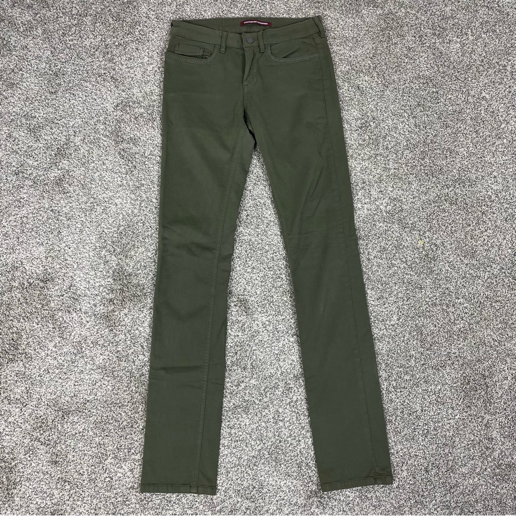 Comptoir Des Contonniers || Green Rendez Vous Straight Leg Pants Size 26